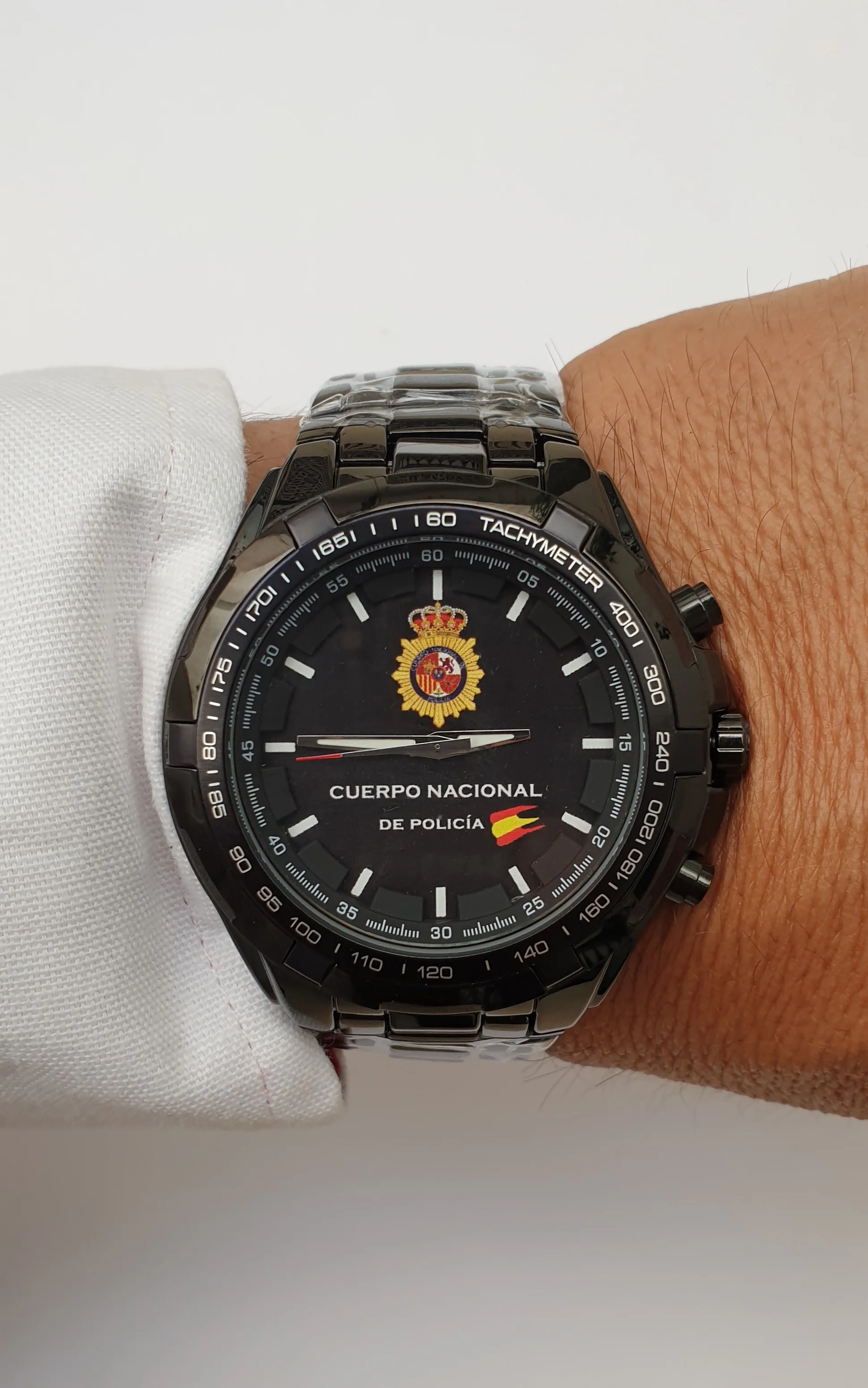 National Police, LASER engraved strap with the inscription 