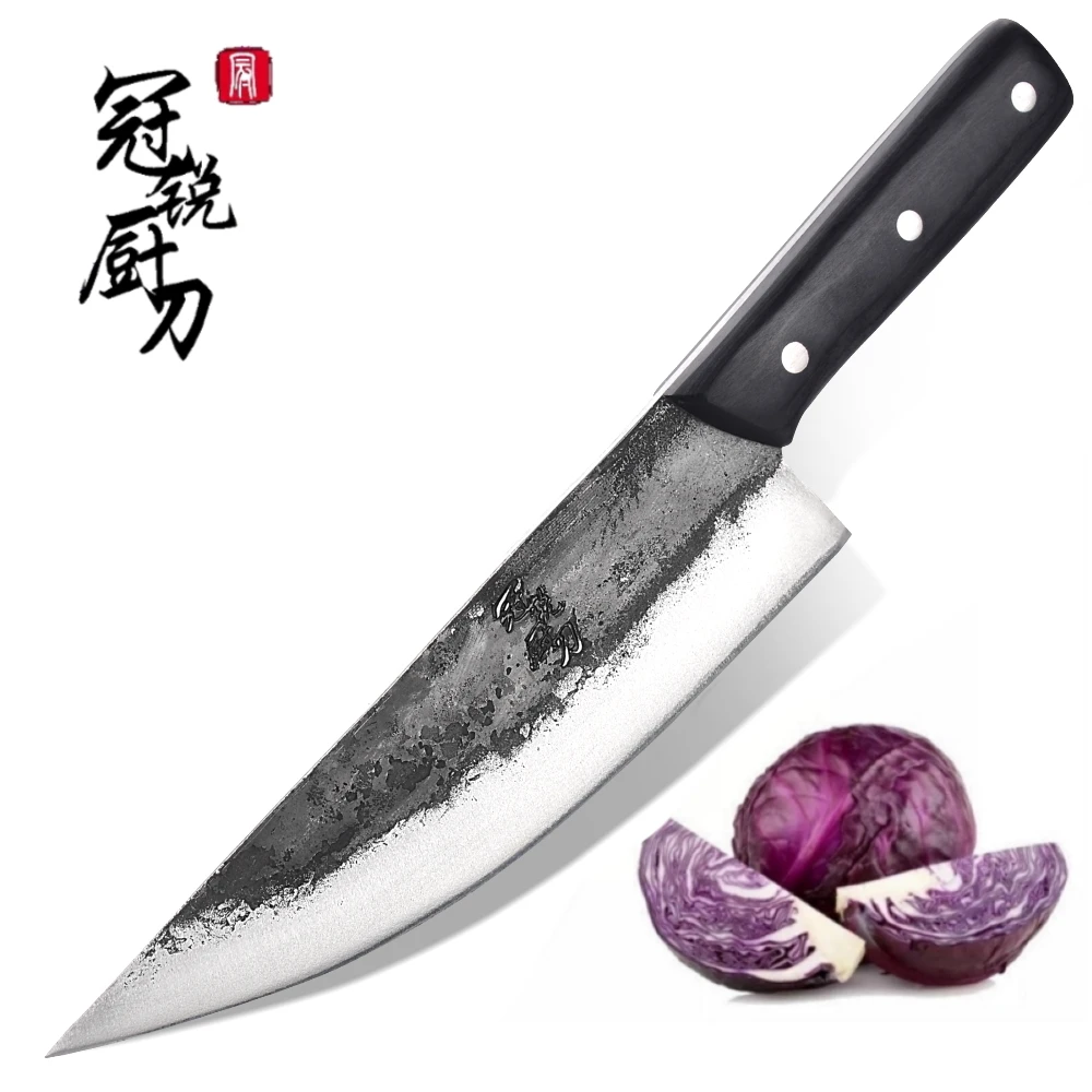 Handmade Chinese Chef Knife Clad Forged Steel Boning Slicing Butcher Kitchen Knives Made in China Kitchen Tools Professional NEW