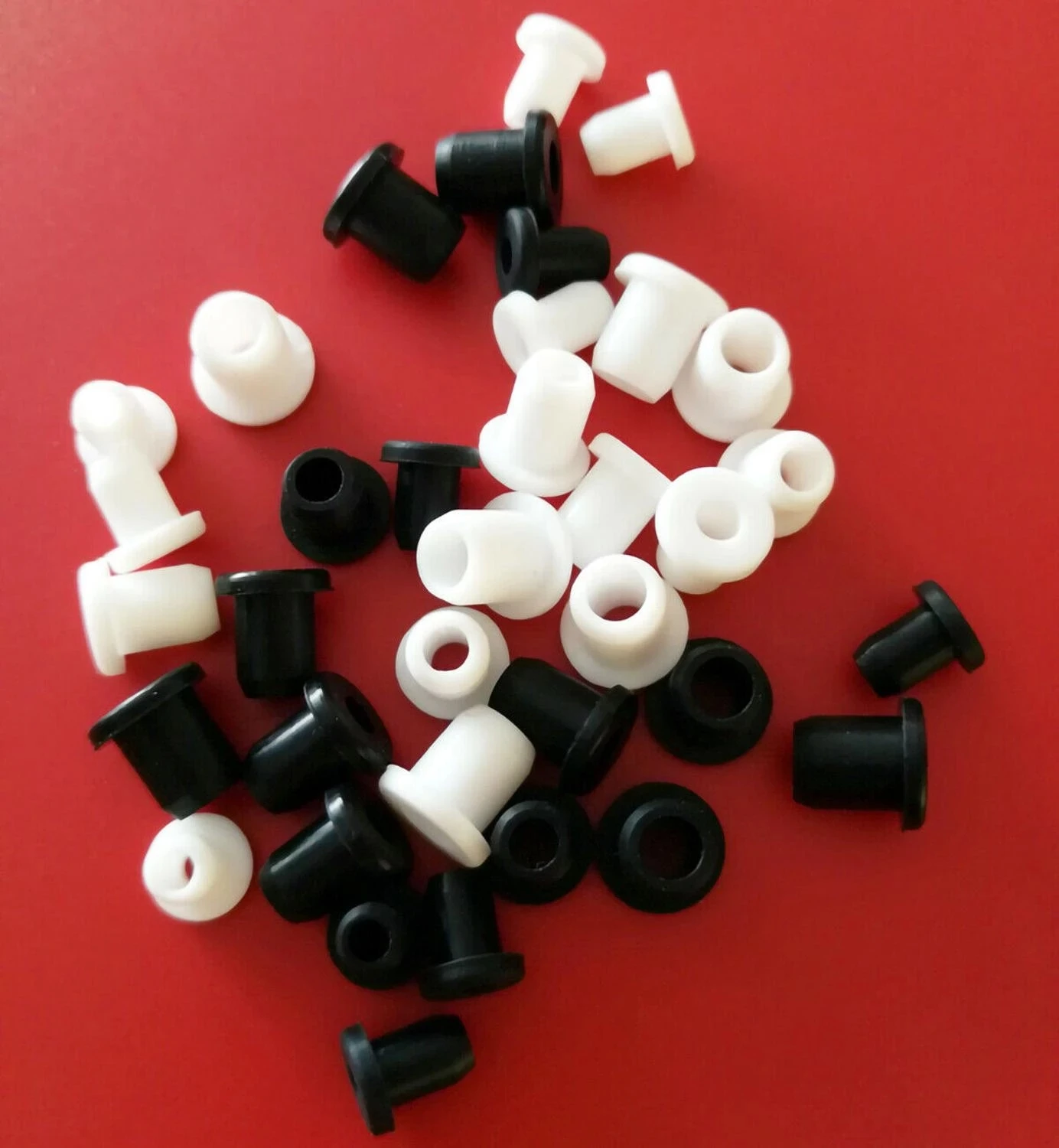 2/5/10/20pcs 5mm-28mm Round Hollow Silicone Rubber Caps Grommet Hole Plug Wire Cable Wiring Protect Bushes O-rings Sealed Gasket