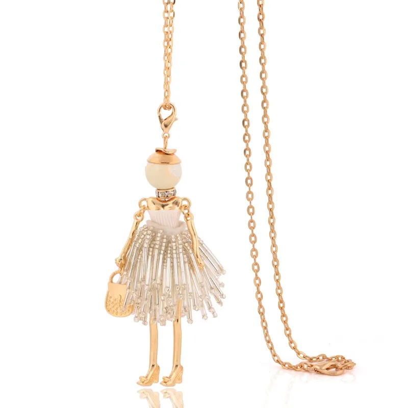 Lovely Fashion Women Tassel Necklace Trendy Pendant For Lady Charm French Female Jewelry Store Christmas Gift Wholesale