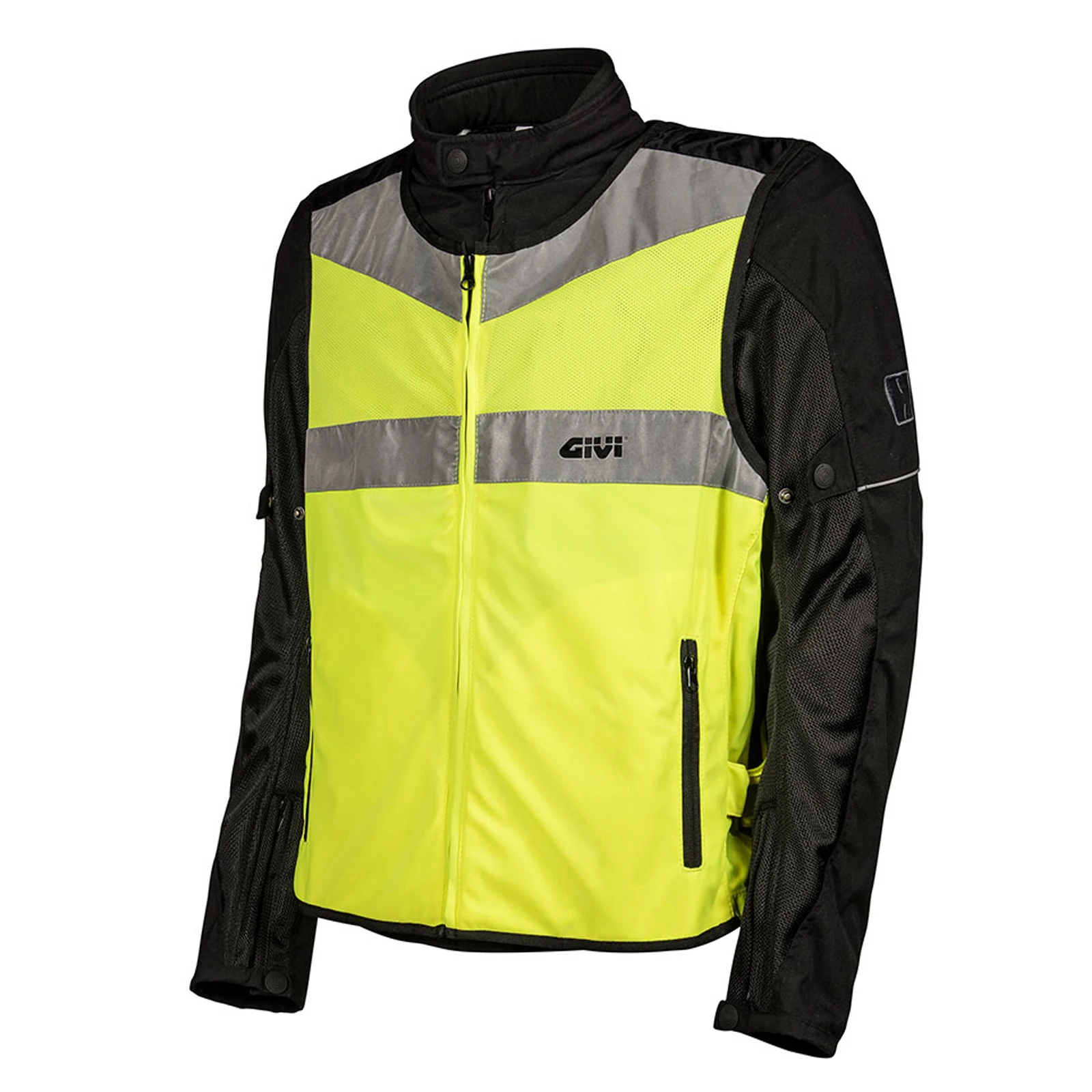 Givi VEST02-reflective vest motorcycle car emergency new unisex man high visibility Black gray yellow various sizes