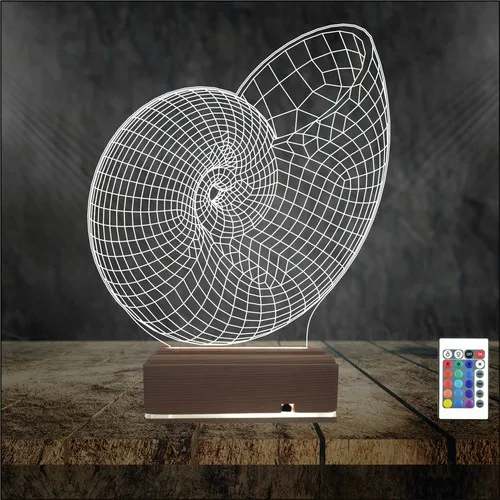Algelsin – lampe de Table LED 3D, Design géométrique, 3 dimensions