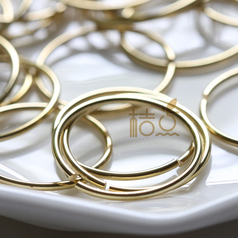 DIY Supply-Solid Brass Brass Finding Jump Rings-Jumpring-Jumprings-Jump ring