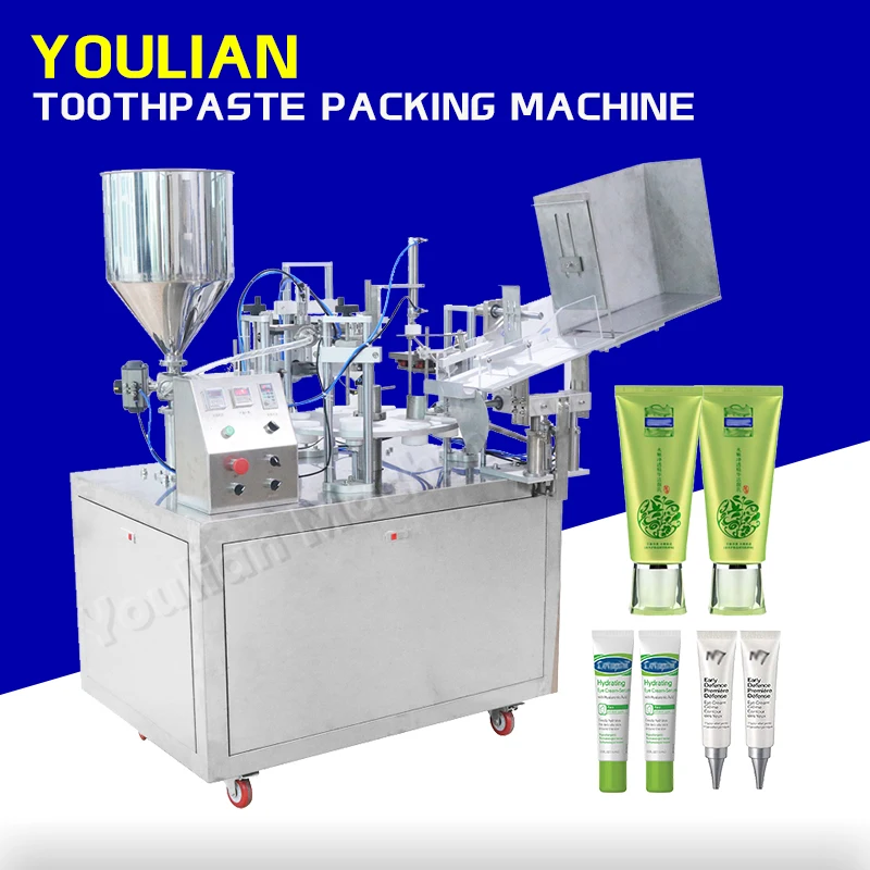 YLC-20 Wholesale Price High Speed Fully Auto Toothpaste Sealer Wasabi Sauce Face Cream Facial Cleanser Tube Filling Machines