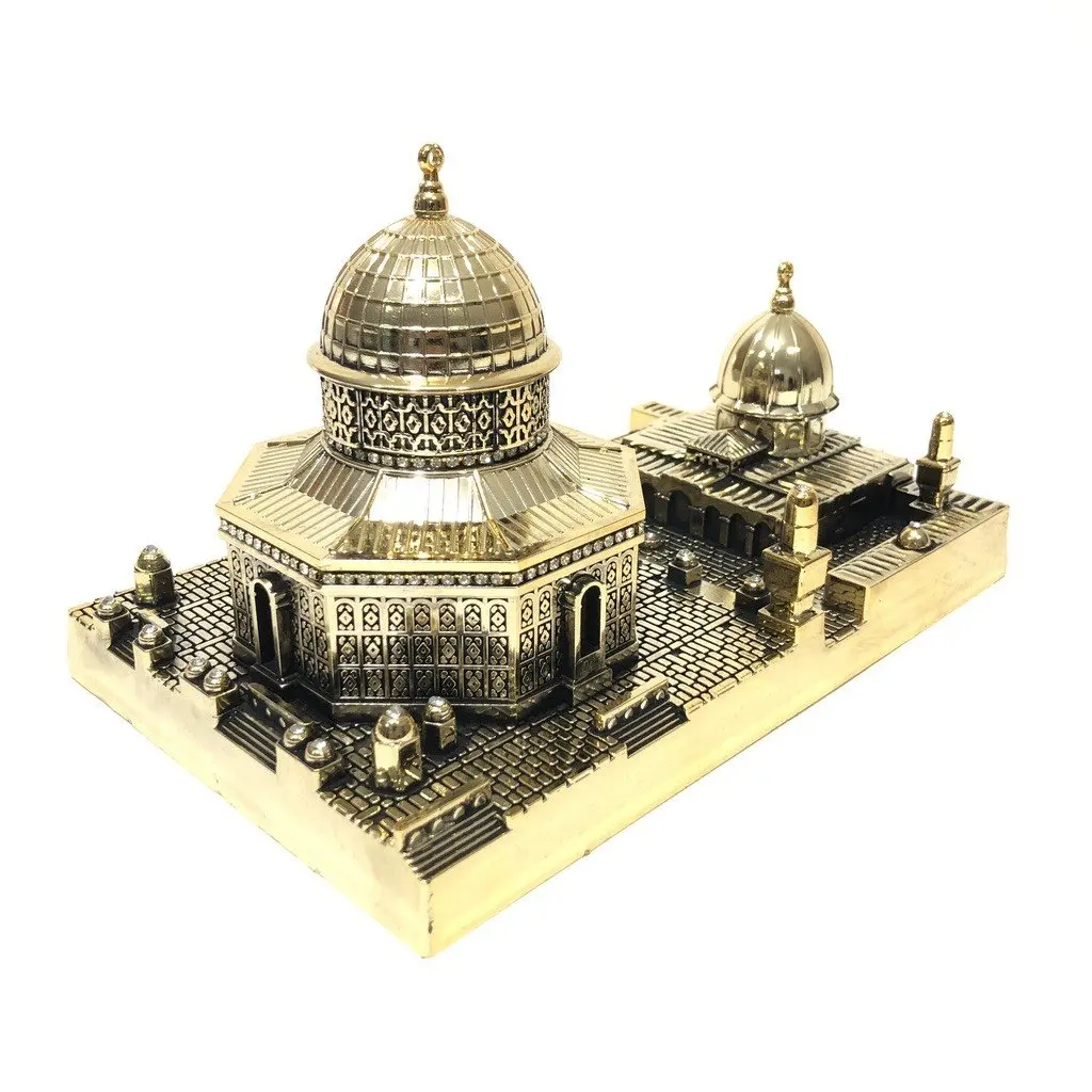 

Masjid al-Aqsa Trinket Silver-Gold Color Trinket modern trinket Household Items Souvenir Islamic Gift Muslim Gift Decorative