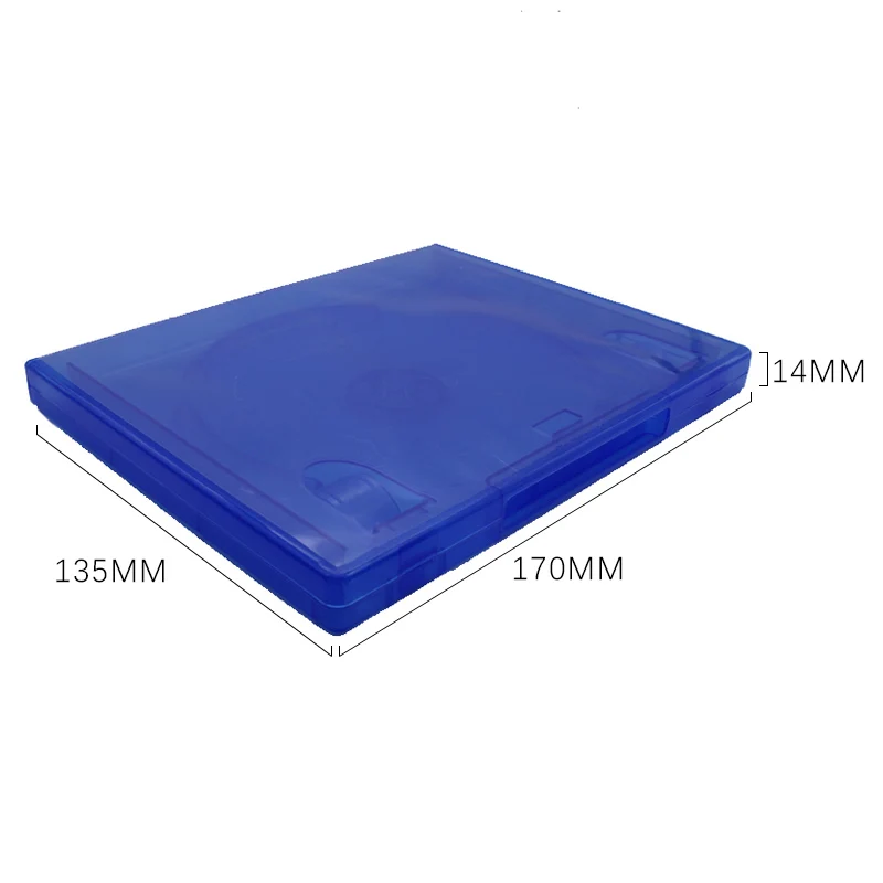Replacement Case For PS4 Game Disc Spare Blue Game Blu Ray Box Single CD