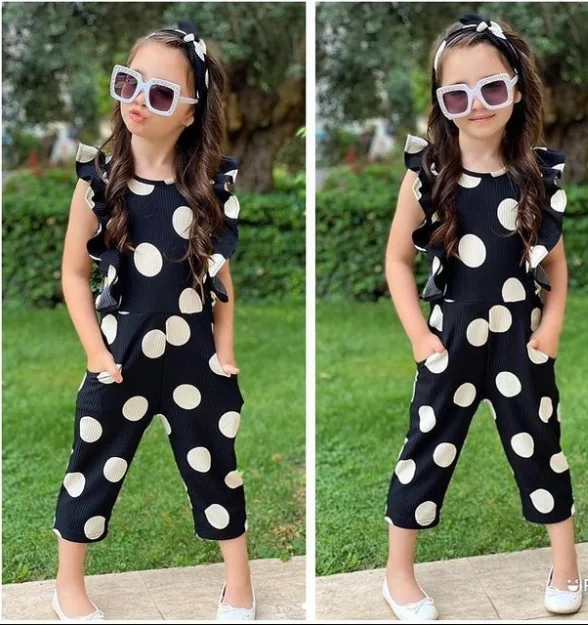 SUMMER FURNISHED POINTED GIRLS JUMPSUITS