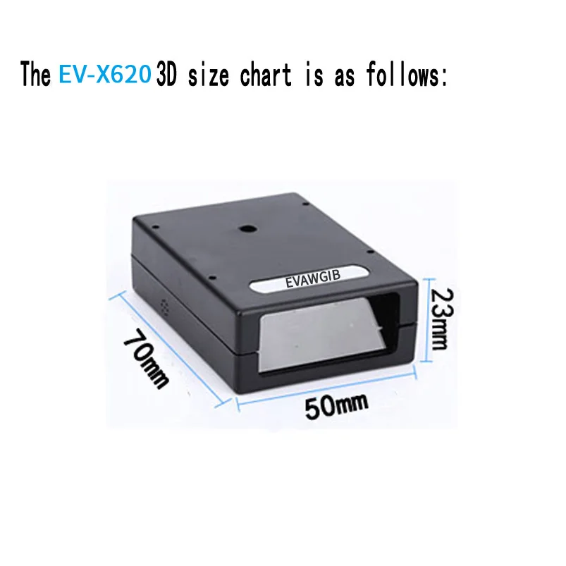 Module de lecteur de codes-barres à induction automatique, lecteur de codes-barres à faible consommation, transmission longue durée, interface USB TTL RS232, laser 1D