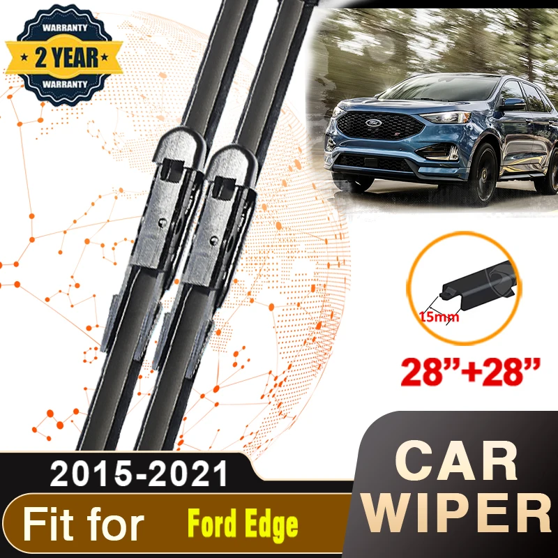 Car Windscreen Wipers For Ford Endura Edge 2015~2021 Front Windscreen Premium Beam Blade Wiper Brushes Car Accessories 2016 2017