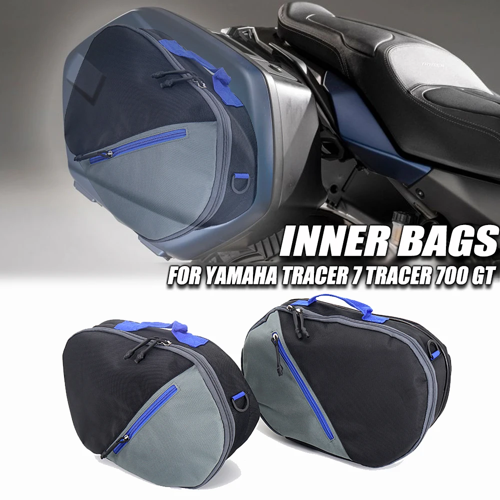 

For Yamaha Tracer 7 TRACER 700 GT 2020-2022 Inner Bags New Motorcycle Accessories Waterproof Luggage Bags Black Expandable