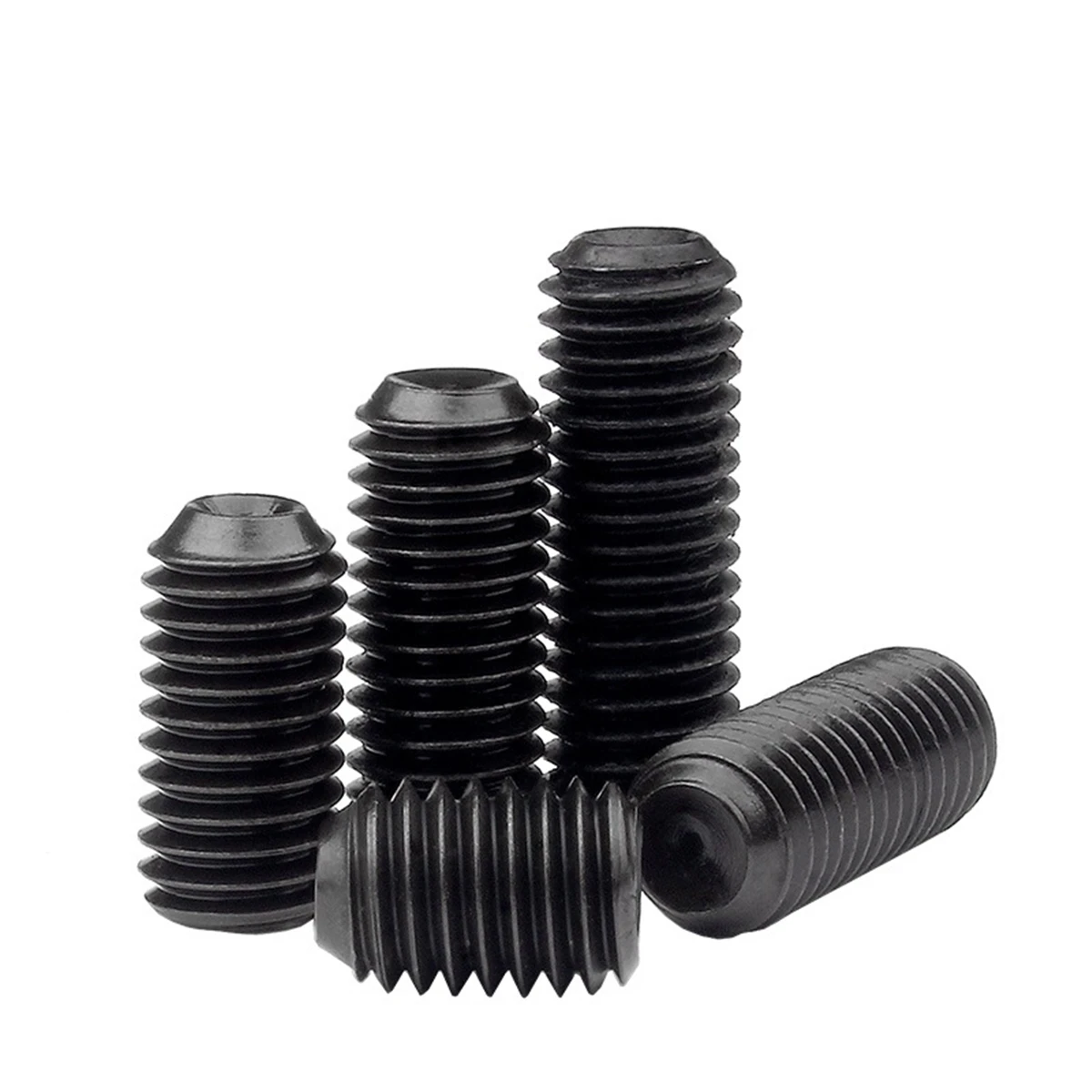 Grub Screw M2 M2.5 M3 M4 M5 M6 M8 M10 Grade 12.9 Black Carbon Steel Hex Hexagon Socket Allen Cup Point DIY Set Door handles Bolt