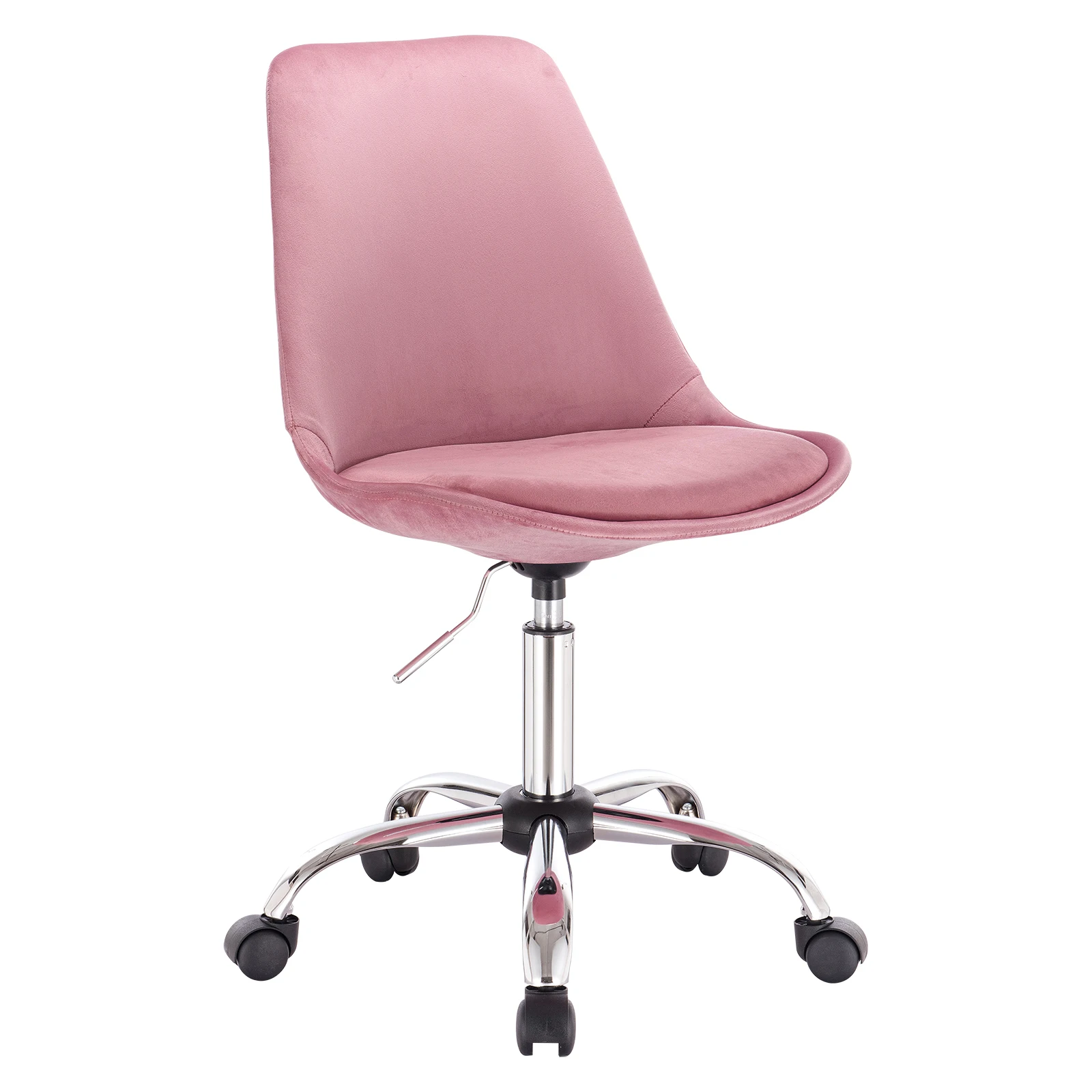 Swivel Office Chair Gas Adjustable Barstool Dressing Stool Dining Chair Table Desk Rolling Low Work Stool for Kitchen Salon