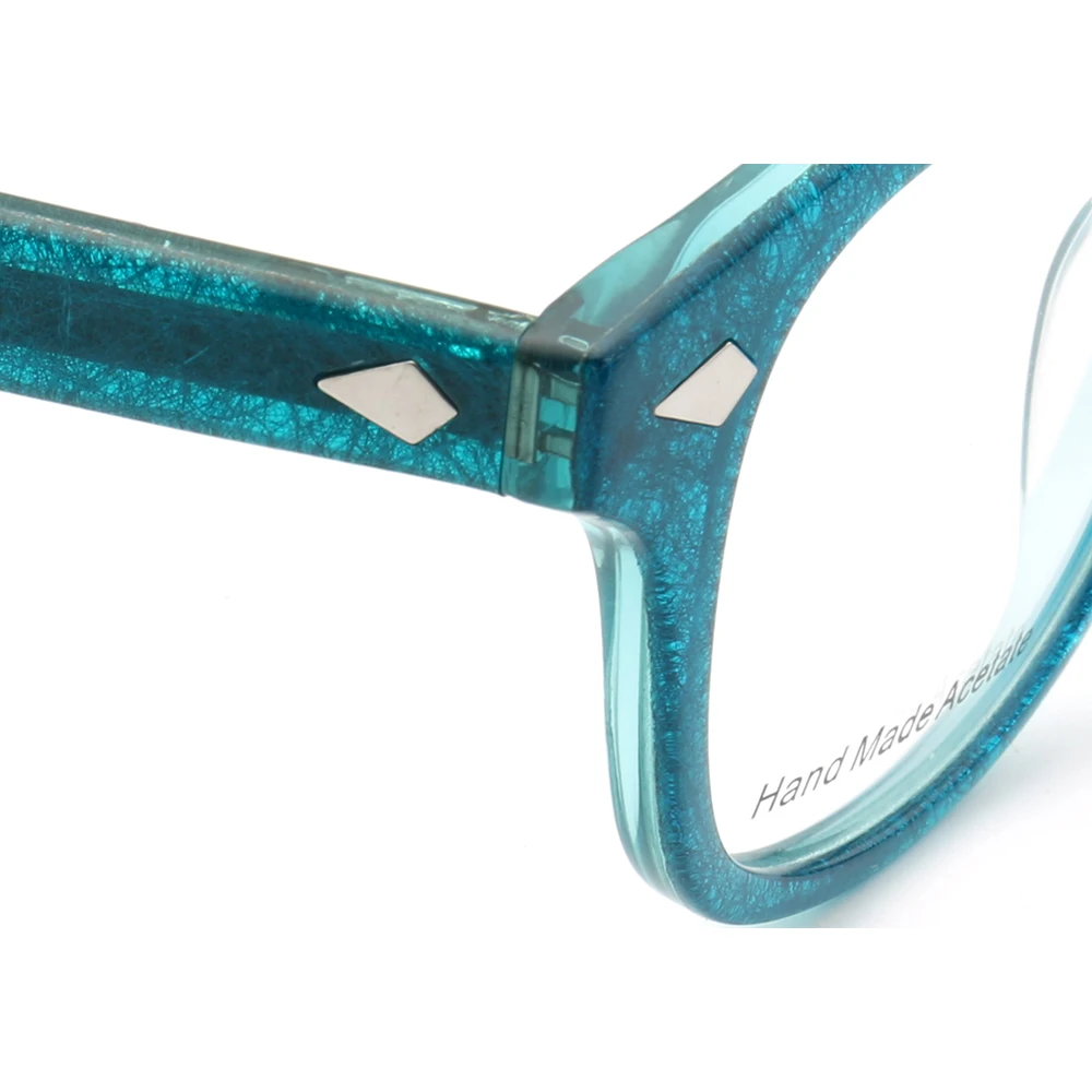 Vintage Women Optical Glasses Frames Men Round Eyeglasses Frames Blue Acetate Fashion Prescription Rose Red Spectacles Fashion