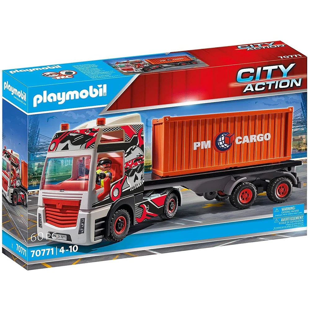 Playmobil 70771 트럭과 컨테이너: 실용성과 재미를 동시에 잡은 인형 장난감