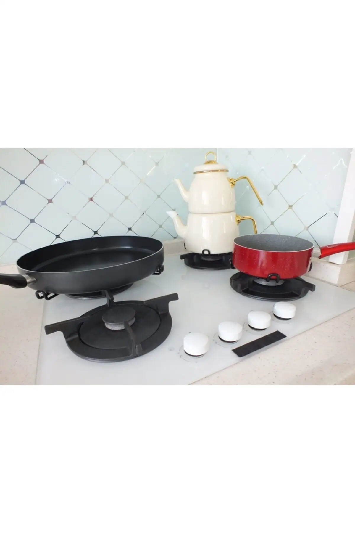 14-16 Cm Universal Pan, Pot, Teapot Holder, Non-Slip Enamel Apparatus Spare part Accessory Kitchen Cookware