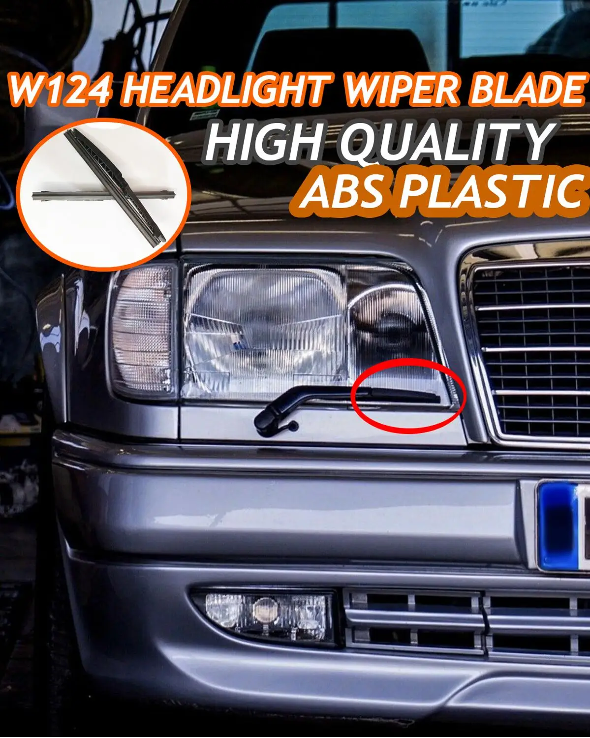 For Mercedes BENZ W124 C124 A124 S124 Headlight Wiper Blade 2 Piece Limited 124820024567