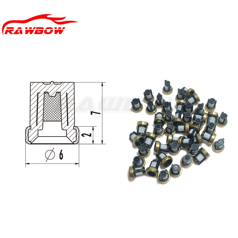 

100 PCS Size 7*2*6 mm High Quality Fuel Injector Micro Filter For Megane
