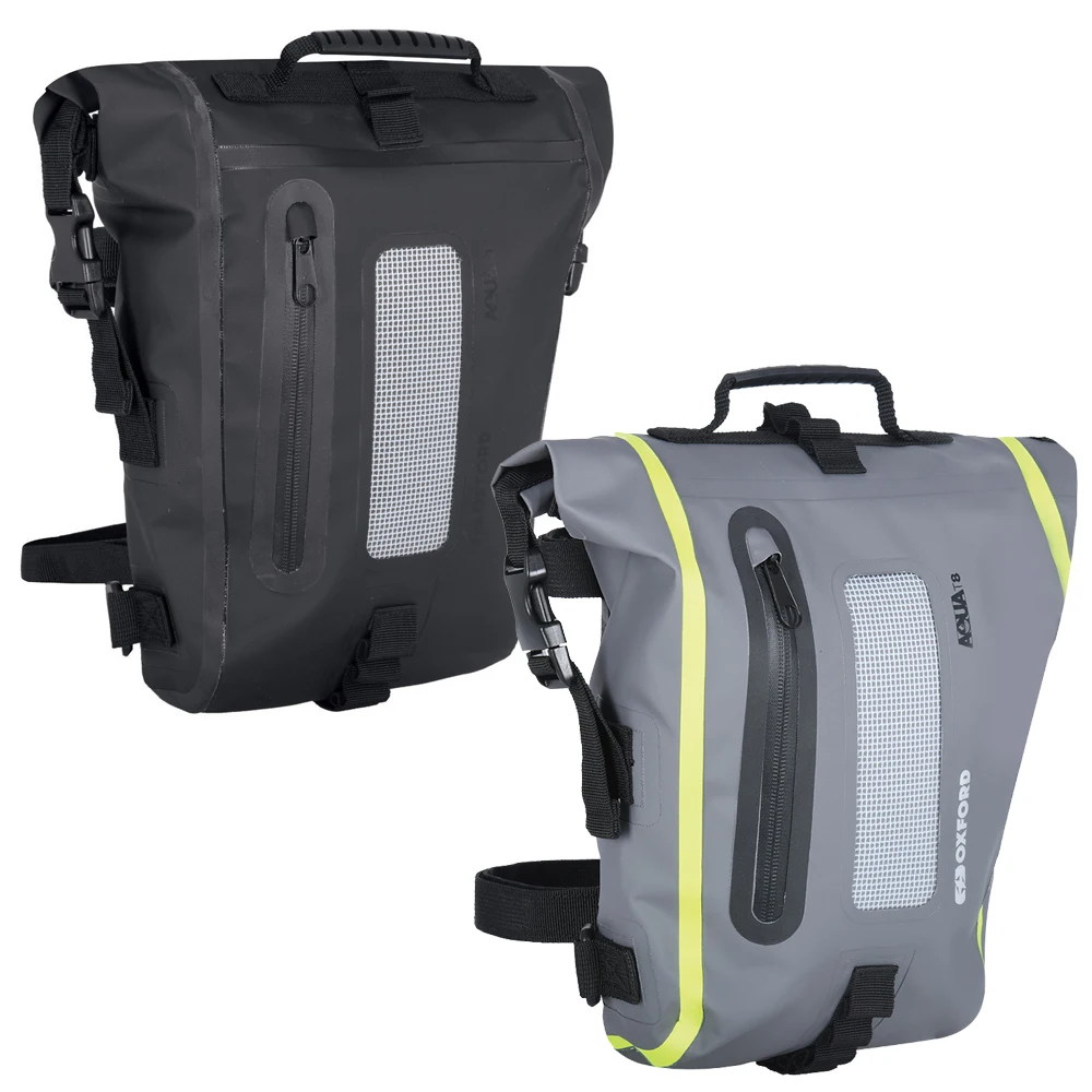 Oxford OL455 OL465 - Aqua T8 motorcycle back bag waterproof motorcycle-8L black or black/gray/Fluor