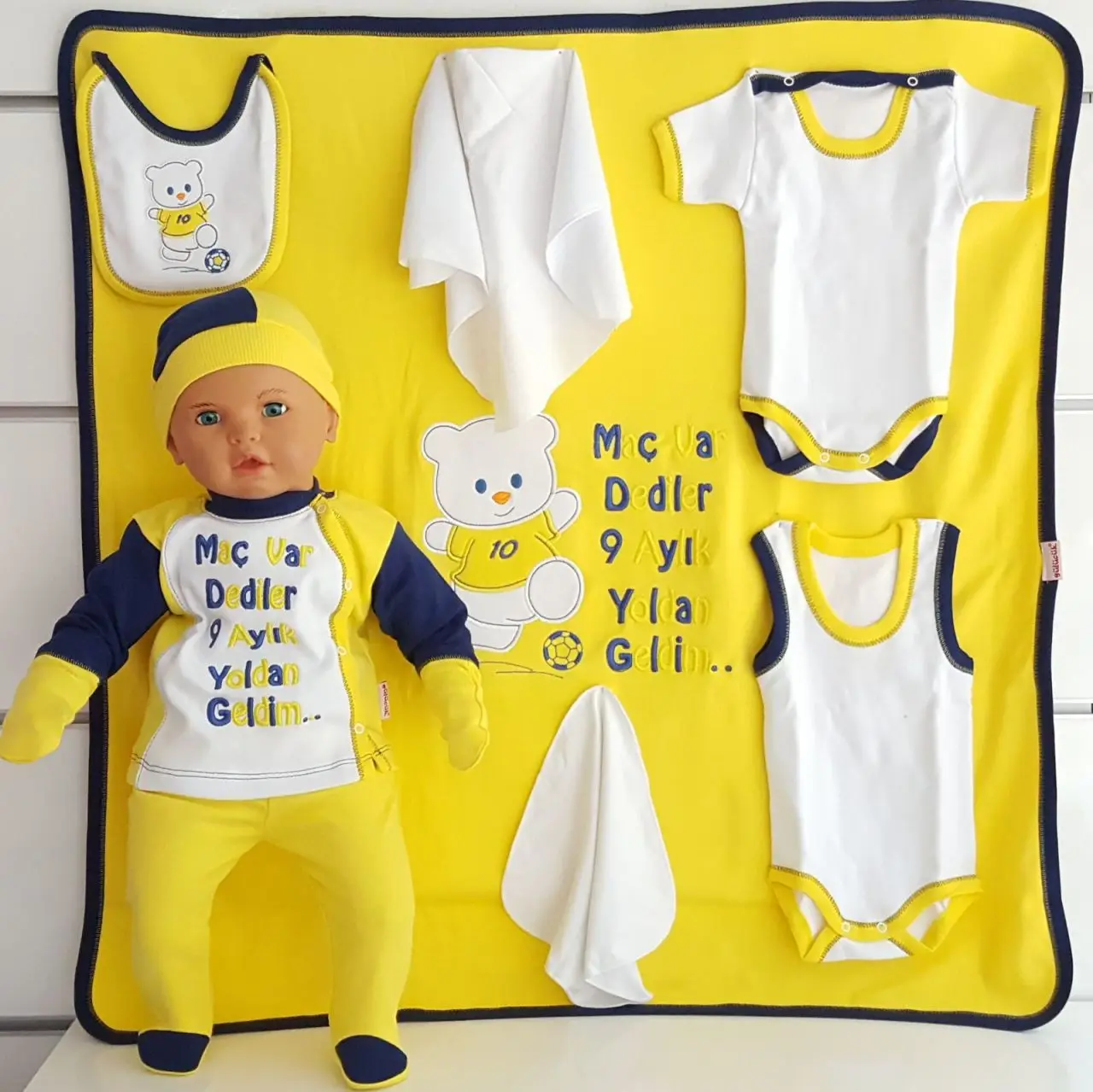 Hospital Output Set Liverpool Fans FB New Born Baby Embroidered 10 Piece 100 Cotton Production Baby Set 2021 summer