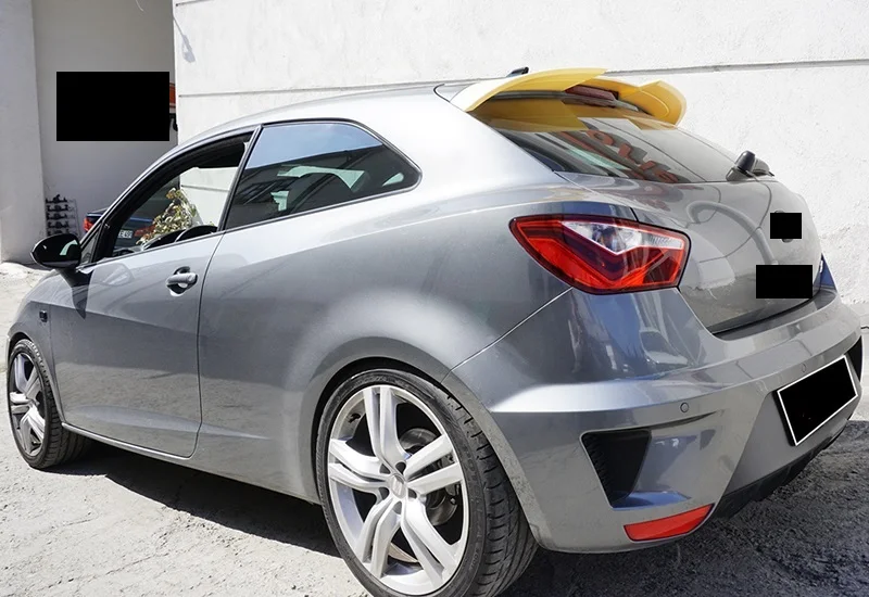 Cupra spoiler para seat ibiza mk4 2008-2016 acessórios do carro splitter lábio corpo spoiler difusor saias laterais asa carro tuning