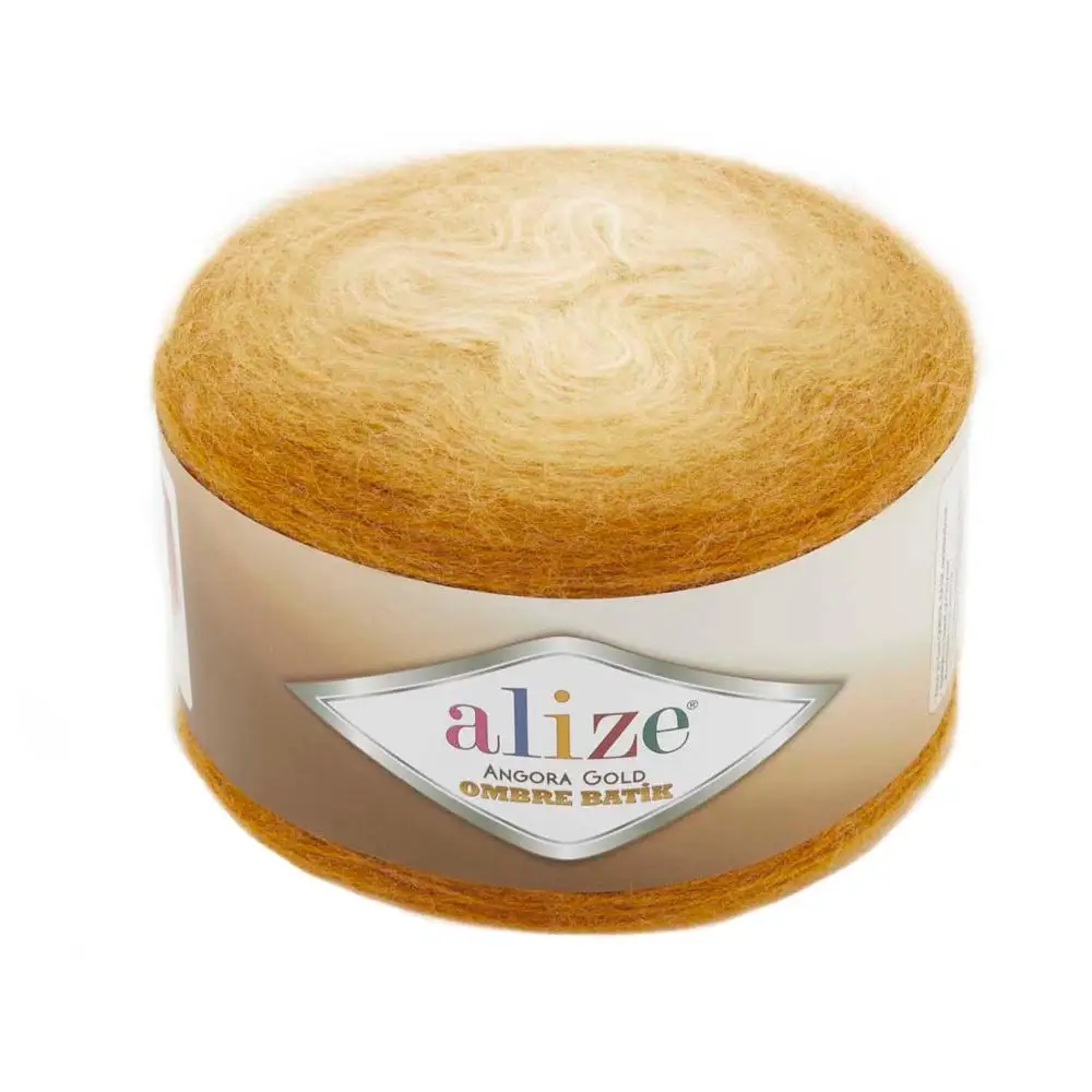 Alize Angora Gold Ombre Batik Patterned Wool Hand Knitting Yarn, 150 Grams 825 Meters, Acrylic, Autumn / Winter Season, Crochet, Clothes, Sport,