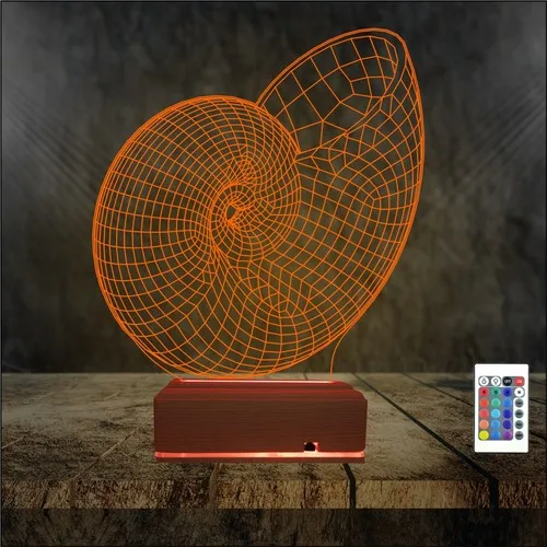 Algelsin – lampe de Table LED 3D, Design géométrique, 3 dimensions