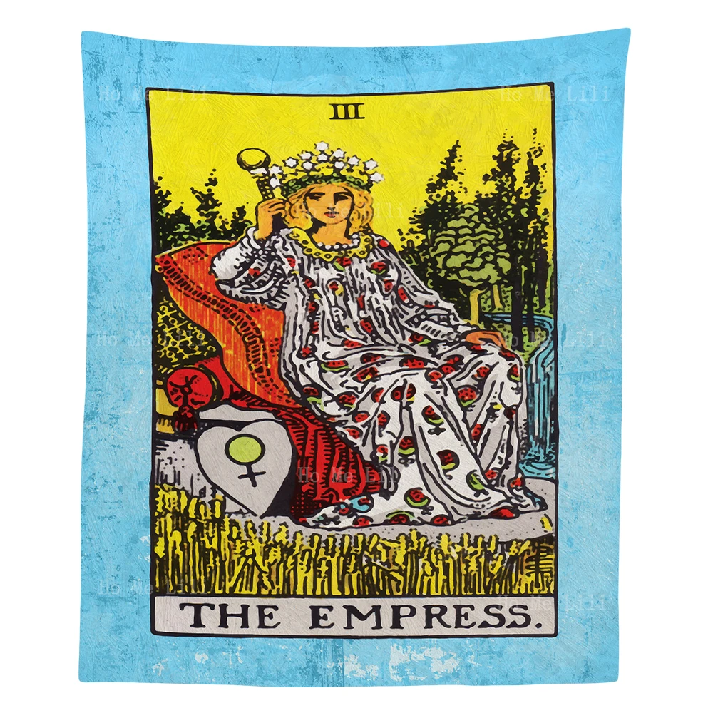 The High Priestess Rider Waite Tarot Empress Card Meaning Love Health Money Divination Tapestry By Ho Me Lili For Livinroom Deco