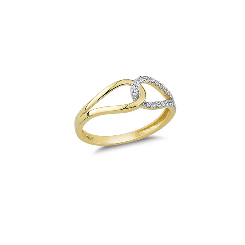 14K Solid Gold Classy Ring for Women