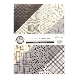 Percorso creativo A4 Foil Pattern Scrapbooking Crafts Papers Card Pad 28 fogli fai da te Cardmaking sfondo decorazioni regalo cartone