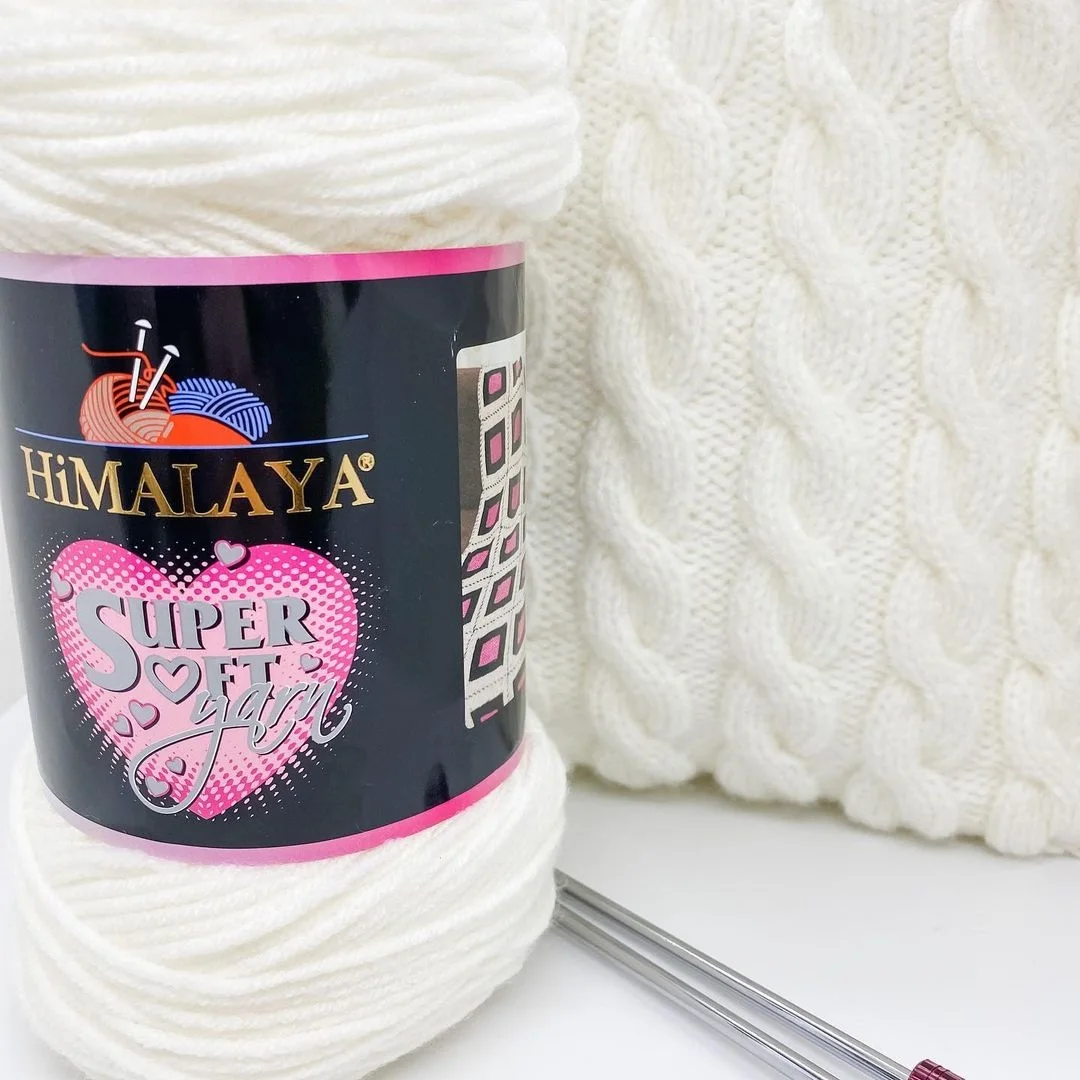 Himalaya Super Soft Yarn 2x200g Free Shipping ! 2 Pieces Hand Knitting Crochet Merino Wool Cotton Winter Basic Worsted Amigurumi