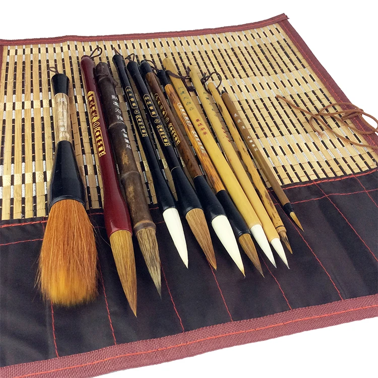 Claborate-Style Painting Writing Brush Watercolor Chinese Calligraphy Brush Set Kanji Japanese Sumi Drawing Brushes 11 pcs