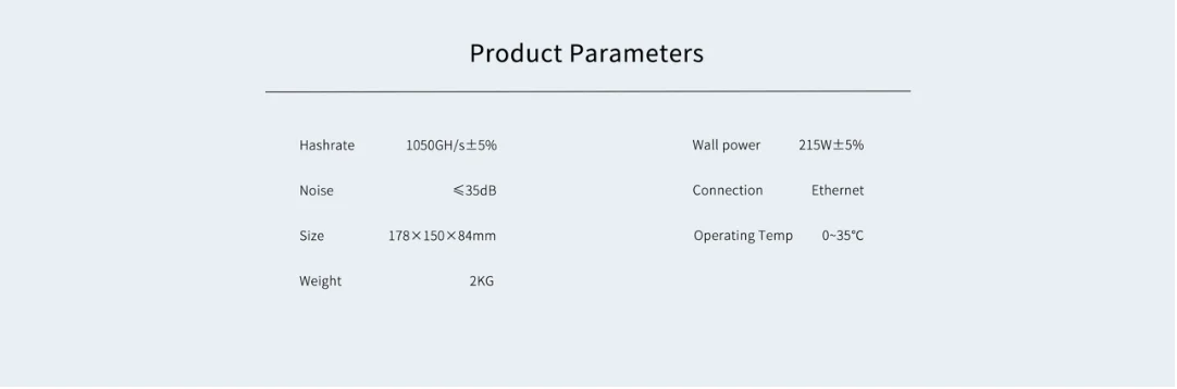 Ban Đầu Mới Goldshell CK Hộp 1050GH/S ± 5% | 215W ± 5% | 0.2 W/G Nervos Mạng thợ Mỏ Với 750W PSU Tùy Chọn