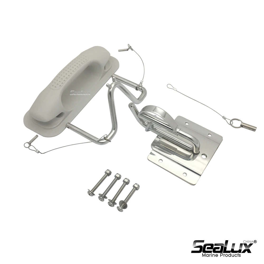 Sealux 2 sets per package Insta-lock Quick Davits set for inflatable boats with handle pad for Marine Yacht