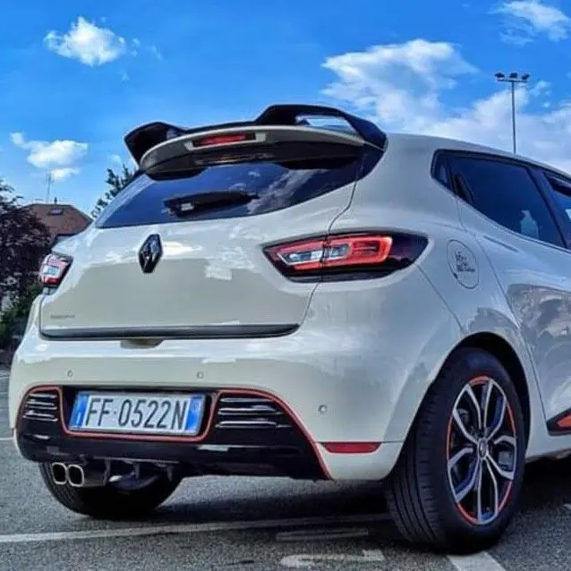 Renault Clio 4 RS V Cup Spoiler 2012-2020 Plastic, Clio 4 Rear Windbreaker 2012 - 2019 HB Clio Plastic Spoiler