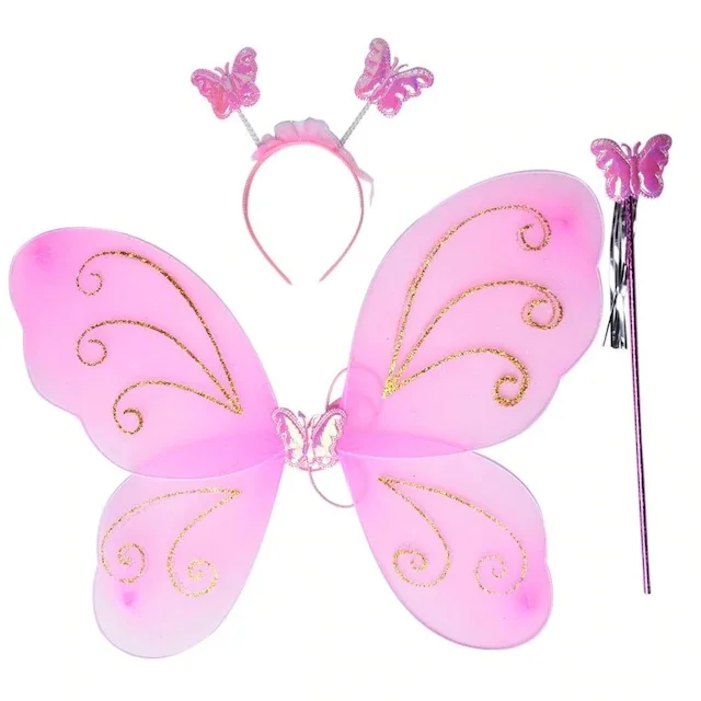 Butterfly Wing Crown Wand Pink Color 442126817