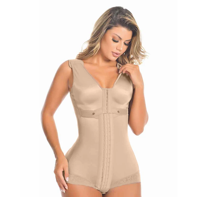 2024 Shapewear Adjustable Front Closure Fajas Colombianas Compression Slimming Body Shaper Tummy Control Corset Waist Trainer