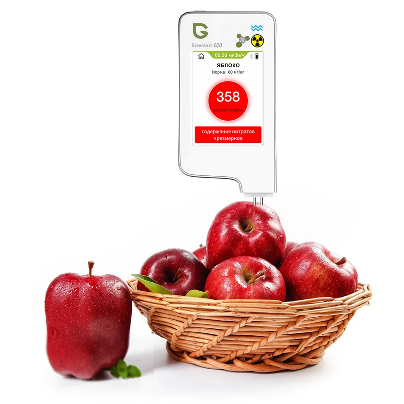 Imagem -03 - Casa Kitchen Nitrate Tester Radiação Tds Detector de Água Função Bluetooth e Tela Capacitiva Atualizado Greenest-eco6