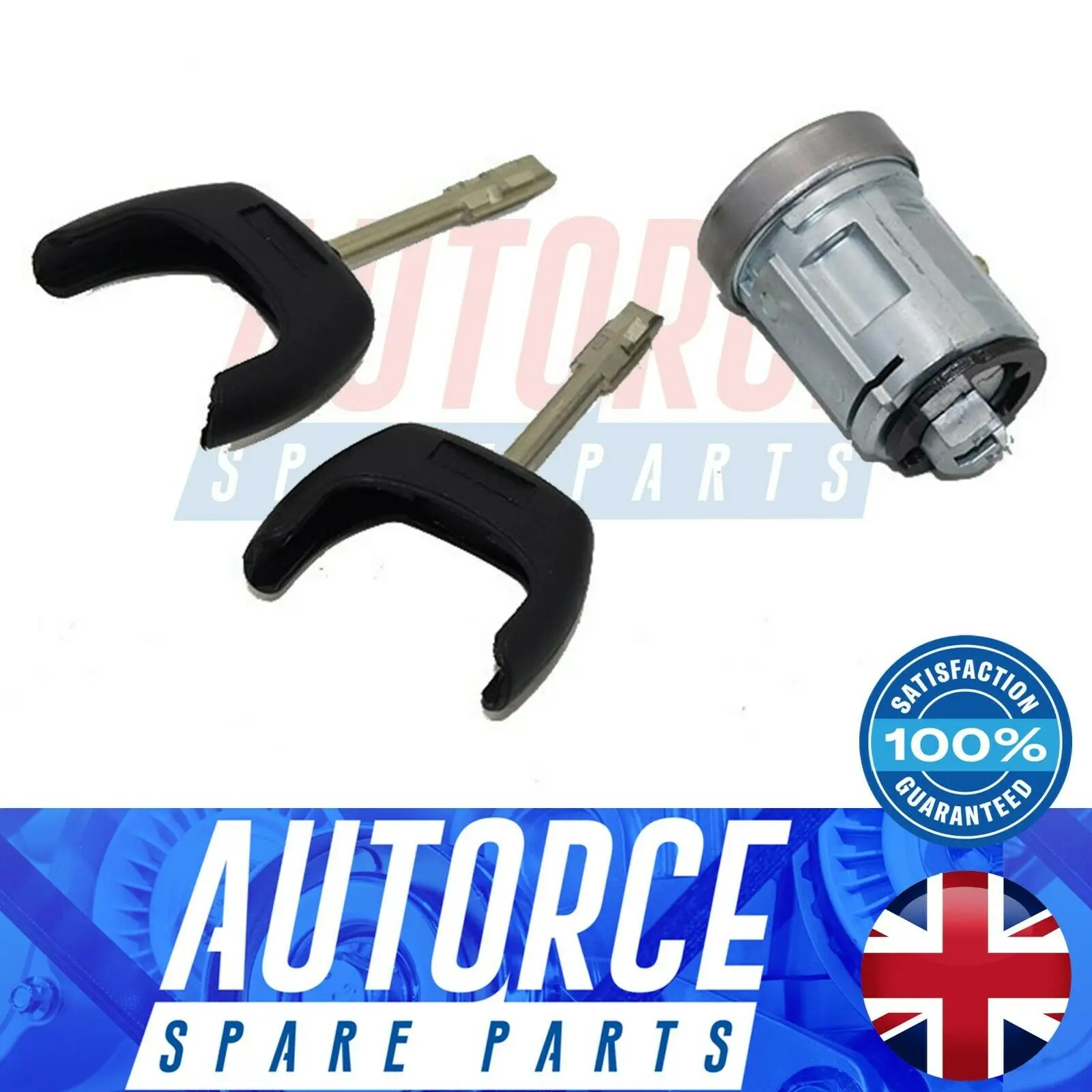 FOR FORD TRANSIT MK7 2006 - 2014 IGNITION SWITCH LOCK BARREL CYLINDER SET + 2 KEYS