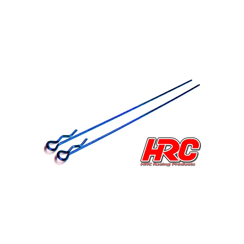 Long Body CLIPS for RC cars 1/10, blue, Long Body Clips, 10 PCs.