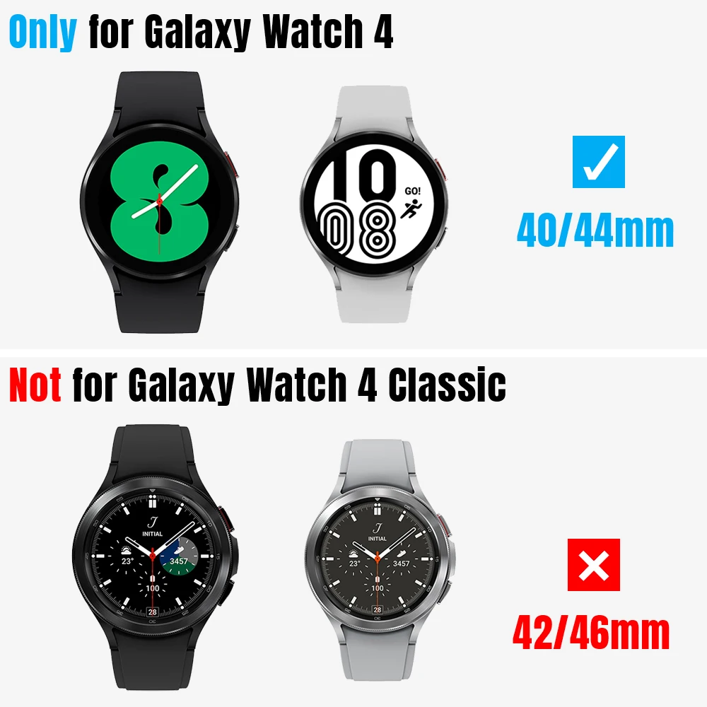 Watch Cover for Samsung Galaxy Watch 5/4 40mm44mm Case 42mm46mm,PC Matte Protective Bumper Shell for Galaxy Watch 5Pro 45mm Case