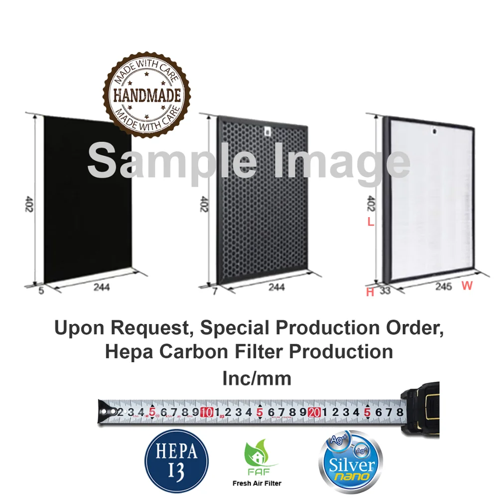 Фильтр Hepa для очистителя воздуха и Углеродный фильтр, специальный выбор для производства-затем индивидуальное измерение-уведомление сообщением