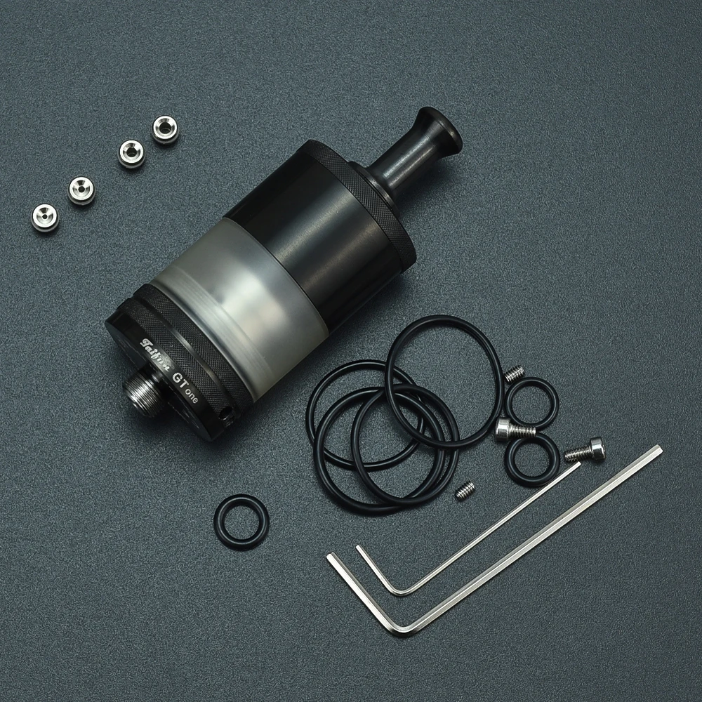 Taifun GT ONE Atomizer 316ss 23mm 4.3ml PSU Tank Top Filling kapasiteli 510 iplik vs Taifun gtr vape 4.5s+ rta