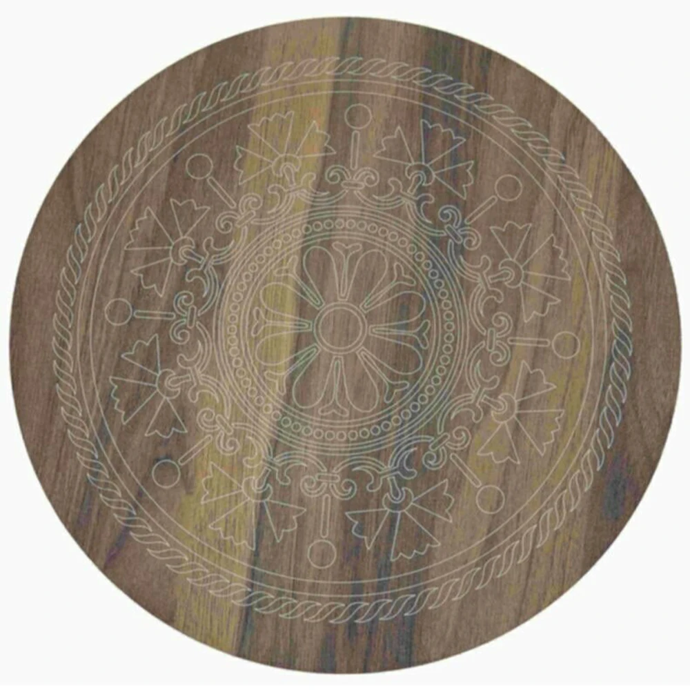 Coffee Table Tea Coffee Service Table Round Living Room Nightstand, Coffee Table Big Presentation Table Wood Leg