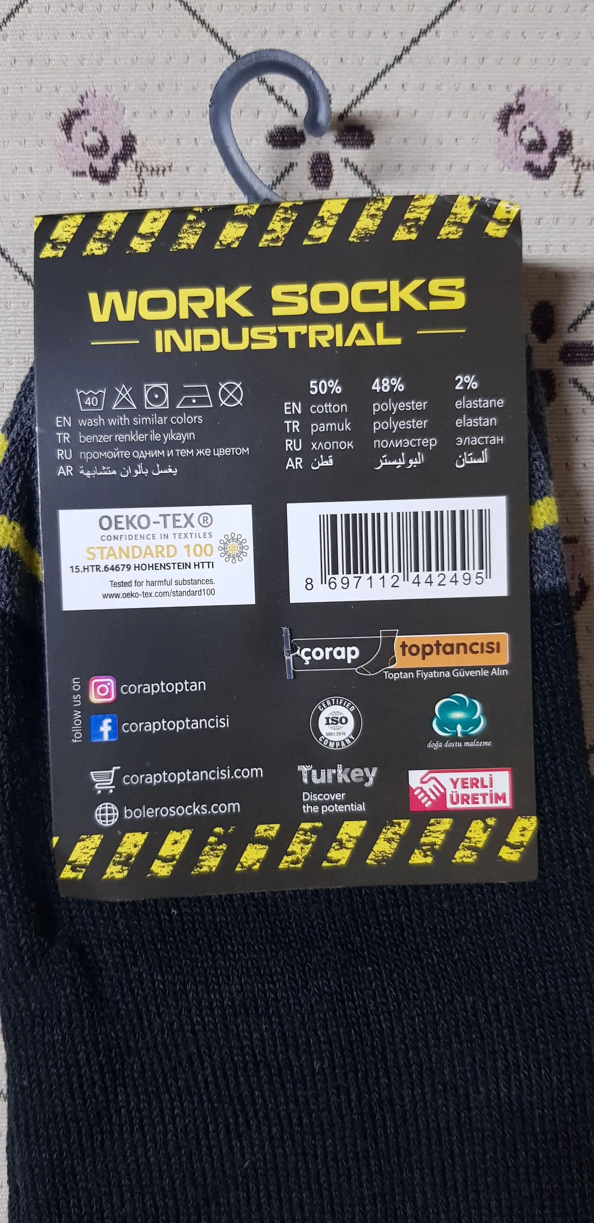 Fünf Paare Bolero Männer Arbeit Socken Industrielle Dicken Hohe Qualität Baumwolle Elasthan Winter Ingenieur Arbeiter