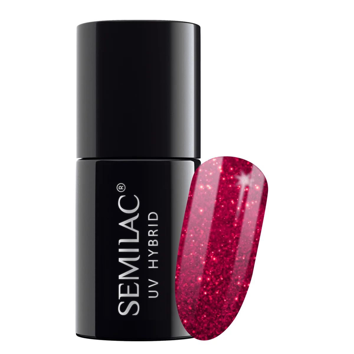 Semilac Spicy sauce 181 semi-permanent coverage, UV hybrid nail polish texture Gel