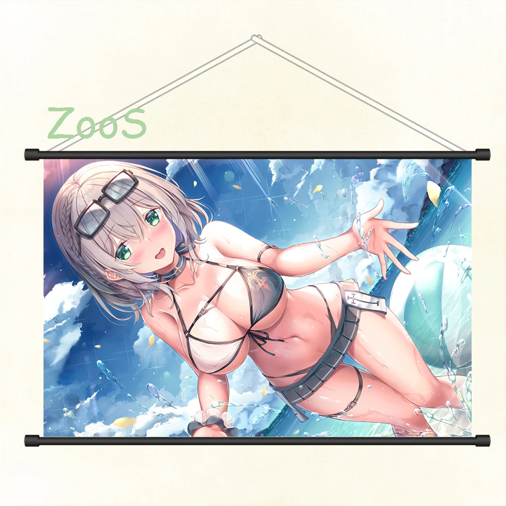 Shirogane Noel Vtuber Hololive Decoration Picture Mural Anime Scroll Painting Cartoon Comics Poster Canvas Wallpaper Prints Gift