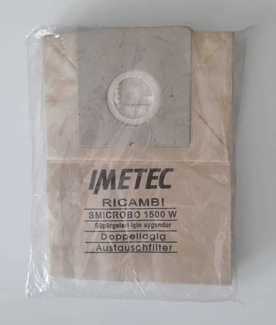 MOULINEX IMETEC GİMİNİ-BOLLY-BOGGY RICAMBI SMICROBO models for 2 ply paper dust bag 10 pcs