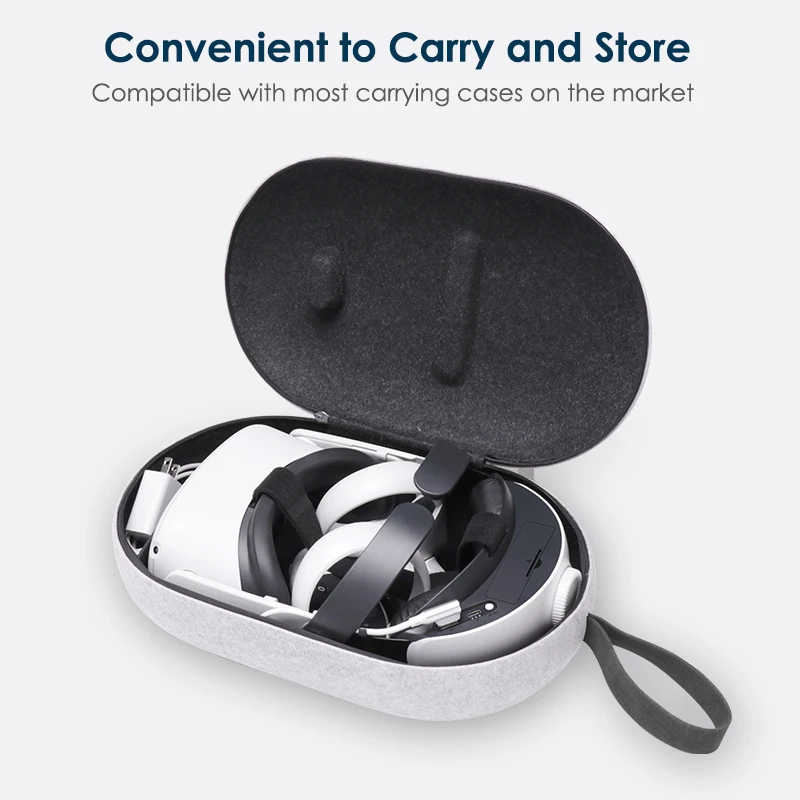 Kkcobvr q2 cinta bateria 6800 mah para oculus quest 2 bateria cinta de auréola ajustável com bloco de bateria oculus quest 2 acessórios