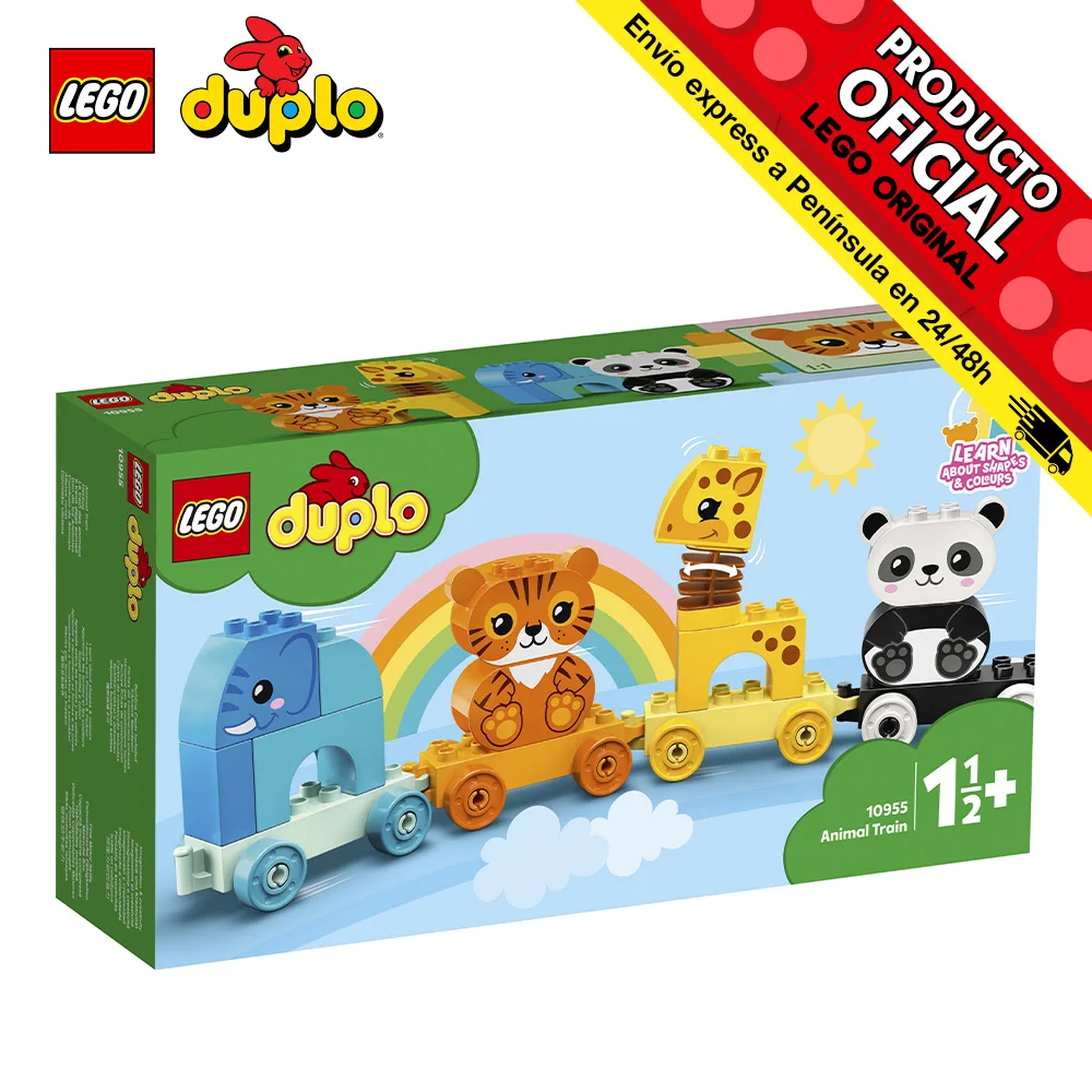 Lego duo Animal Train, 10955, toys, babies, resistant, hard, safe, boys, girls, blocks, parts, original, store, official license, new, bricks, bricks, gift