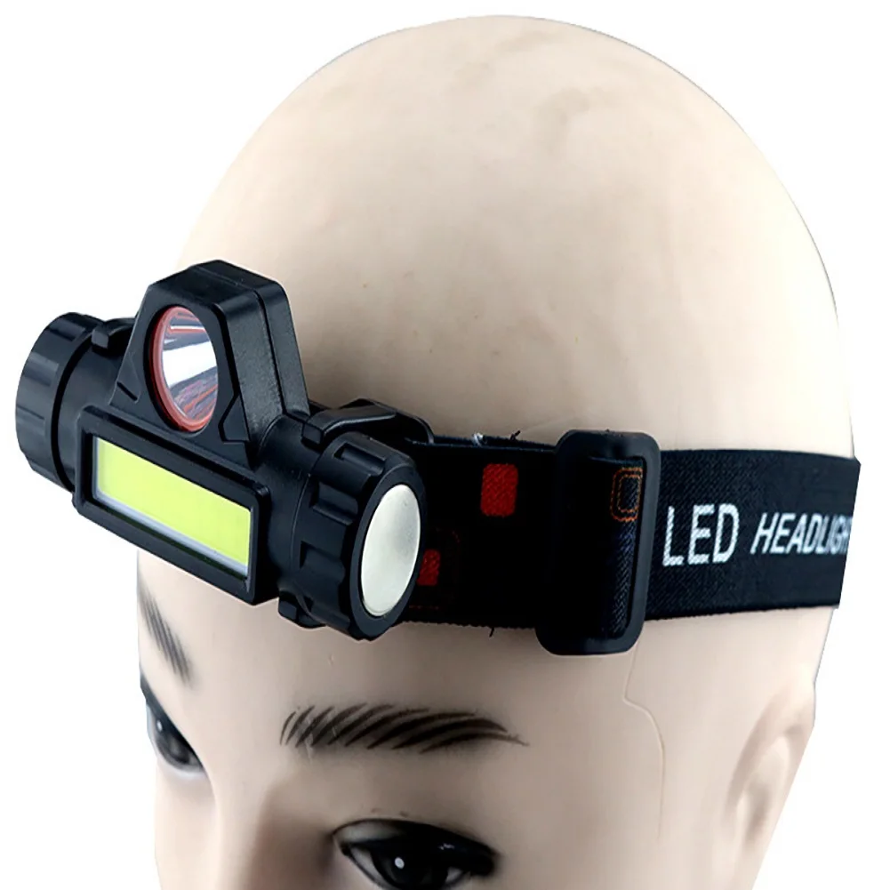Head Flashlight Portable powerful USB rechargeable LED lamp headlight body flashlight built-in lithium battery torch light lamp
